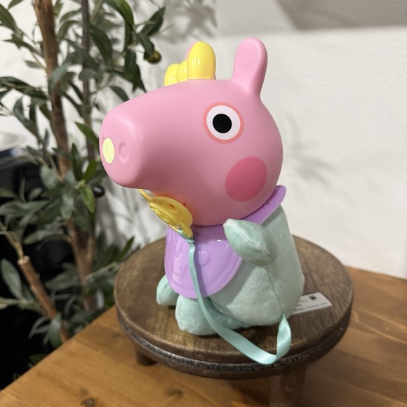 Hasbro Other - Peppa Pig Oinks & Snuggles Evie Baby Interactive Plush Doll 11" w/ Accessories